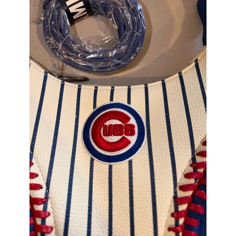 Chicago Cubs Montana West White Shoulder Hobo Bag (NWTS)